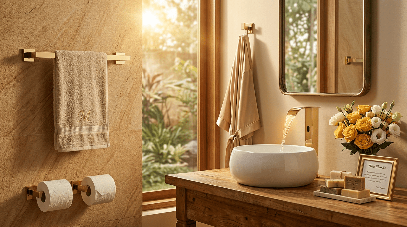 Decore com Glamour: Presente Ruinez Inox 304 Dourado para Ela