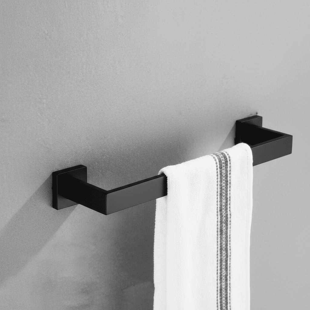 Acessórios para Banheiro Inox 304 Preto Fosco Shin Acessórios para Banheiro Inox 304 Preto Fosco Shin Artificio Lar 1 Peça Toalheiro 40cm A Pronta Entrega