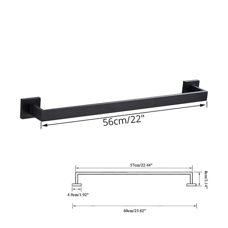 Acessórios para Banheiro Inox 304 Preto Fosco Shin grupo 01 acessorios para banheiro Artificio Lar
