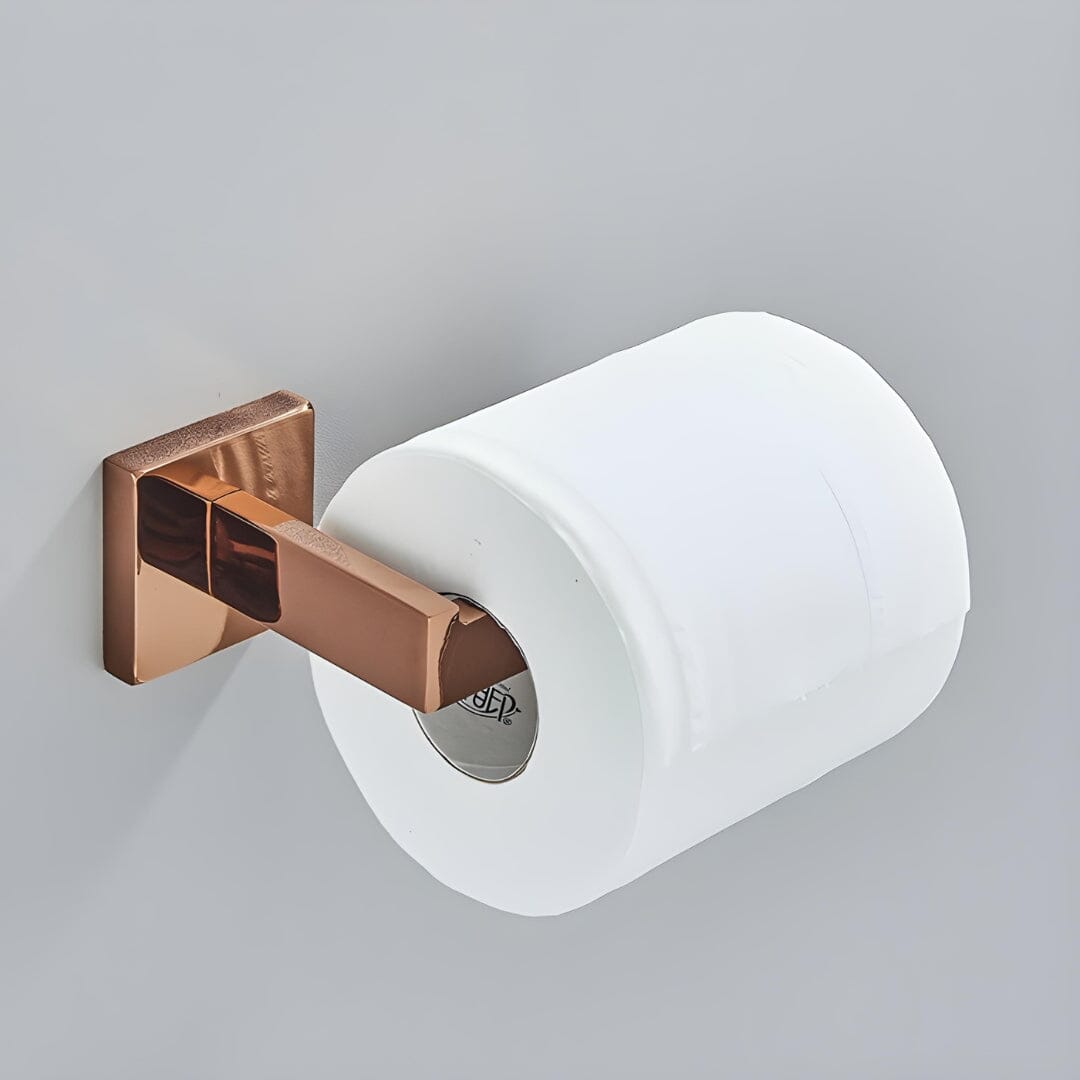 Acessórios para Banheiro Inox Rose Gold Shine acessórios para banheiro inox Artificio Lar Papeleiro 13.7