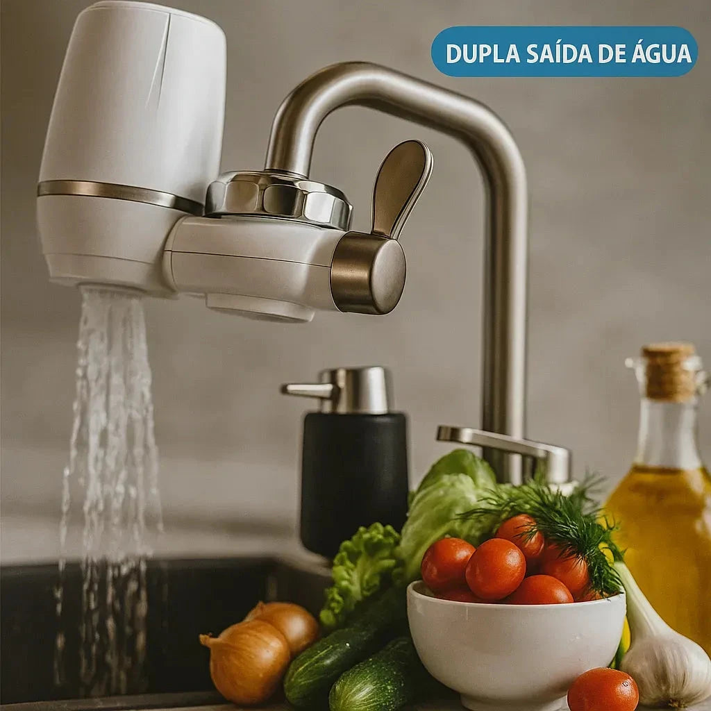 AquaShield Água Limpa – Filtro para Torneira com 5 Etapas Purificador Filtro de Água para Torneira - AquaShield Artificio Lar