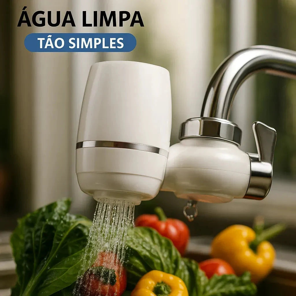 AquaShield Água Limpa – Filtro para Torneira com 5 Etapas Purificador Filtro de Água para Torneira - AquaShield Artificio Lar