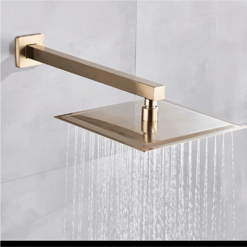 Chuveiro Gold Escovado Torneira Online 20cm x 20cm