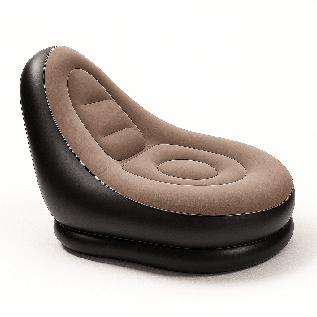 Conjunto Poltrona Sofa Inflavel Portatil Groover Conjunto Poltrona Sofa Inflavel Portatil Groover Artificio Lar