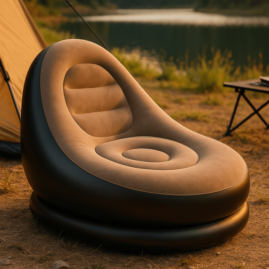 Conjunto Poltrona Sofa Inflavel Portatil Groover Conjunto Poltrona Sofa Inflavel Portatil Groover Artificio Lar