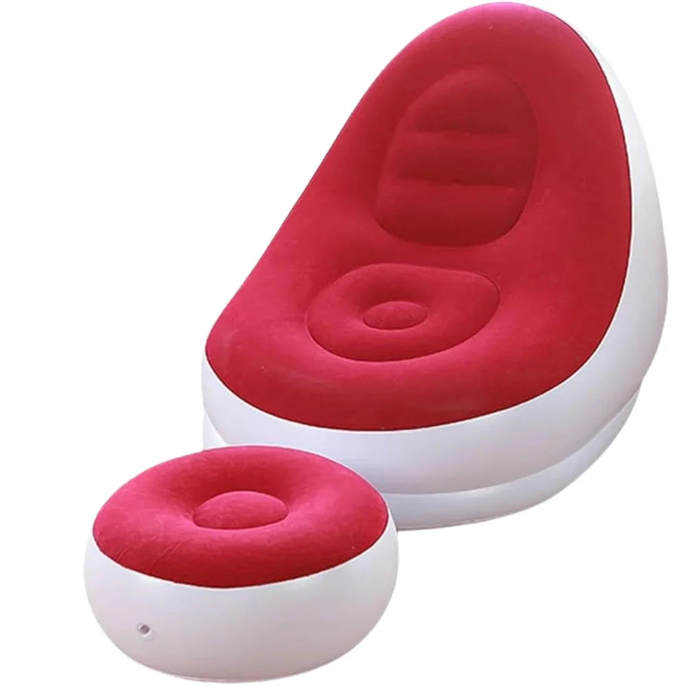 Conjunto Poltrona Sofa Inflavel Portatil Groover Conjunto Poltrona Sofa Inflavel Portatil Groover Artificio Lar Vermelho A Pronta Entrega