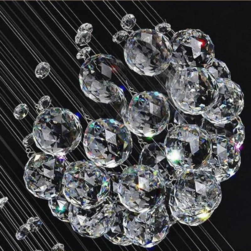 CristalBrilho Supreme - Lustre de Cristal Longo Iluminação Lustres Artificio Lar