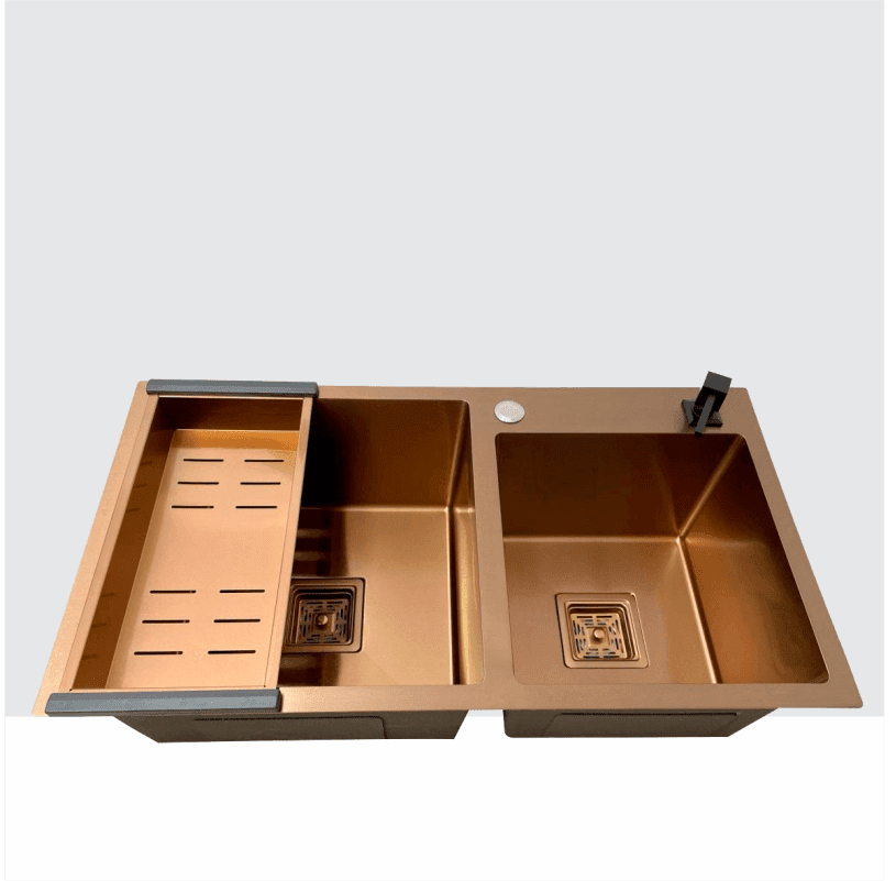 Cuba Rose Gold Quadratta 78x43 - Dupla Torneira Online