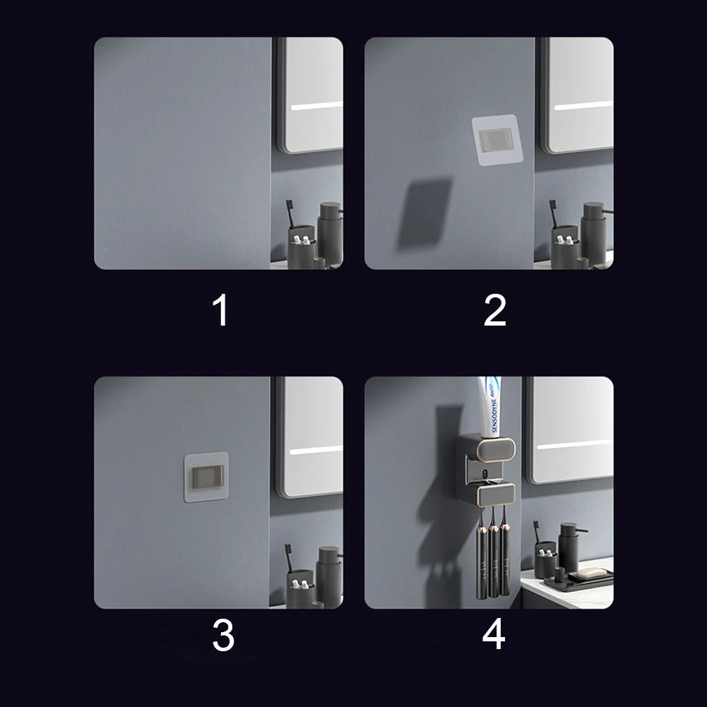 Dispenser Automático Para Pasta Roover Clean de Dente Ultrassônico grupo 01 acessorios para banheiro Artificio Lar