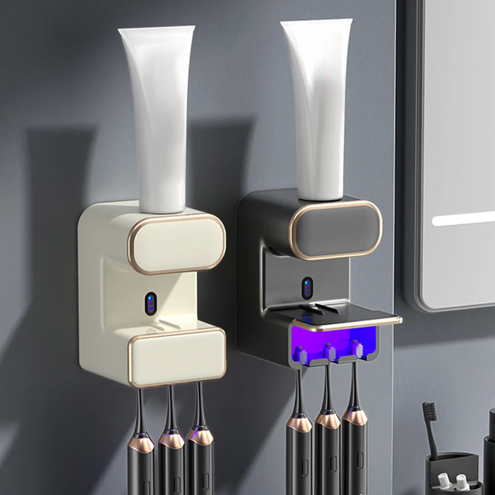 Dispenser Automático Para Pasta Roover Clean de Dente Ultrassônico grupo 01 acessorios para banheiro Artificio Lar