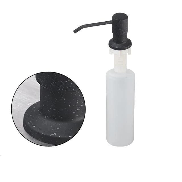 Dispenser de Detergente Embutido Dispenser Artificio Lar preto splash branco