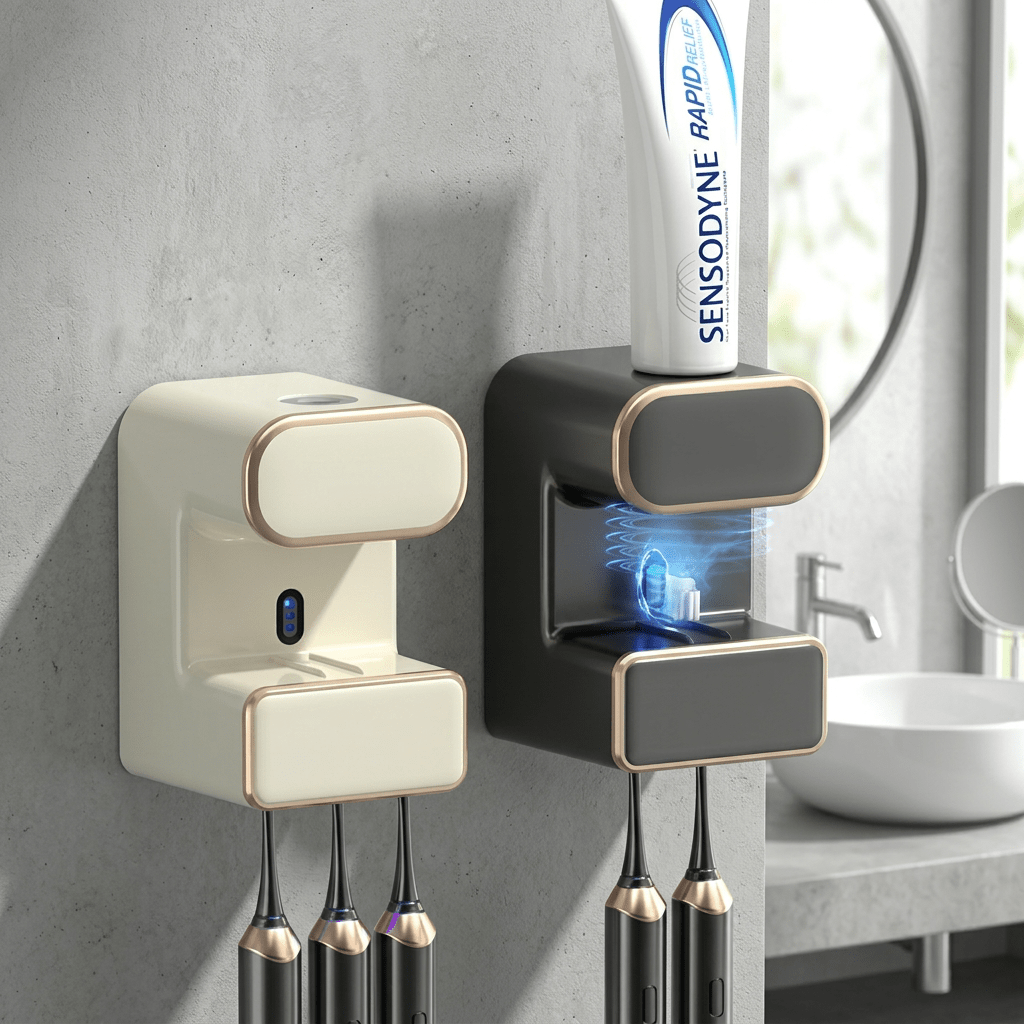 Dispenser de Pasta de Dente AutoClean Toothpaste Squeezers & Dispensers Artificio Lar