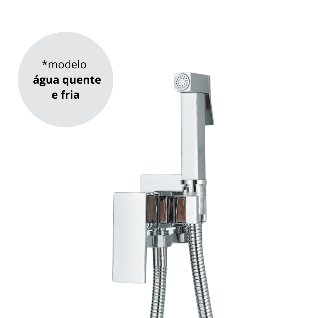 Ducha Higiênica Cromada Ducha Torneira Online Água Quente e Fria