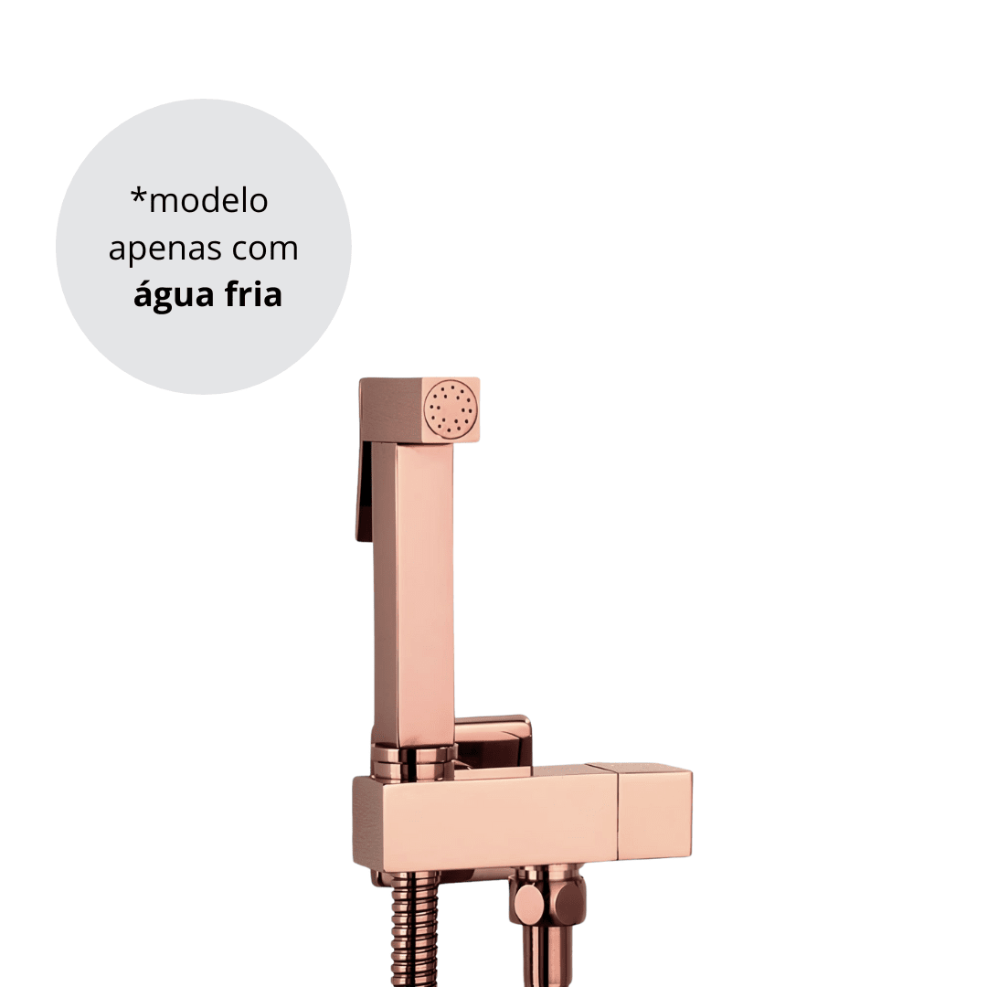 Ducha Higiênica Rose Gold Torneira Online Somente Fria