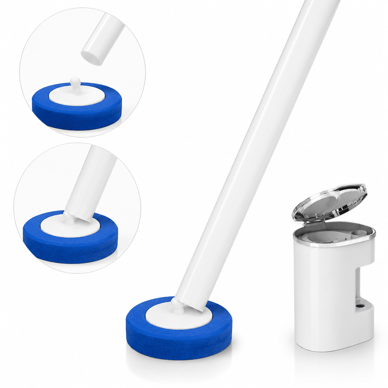 Escova Sanitária SaniVora™ com Refis Descartáveis Escova Sanitária SaniVora™ com 24 Refis Descartáveis Artificio Lar