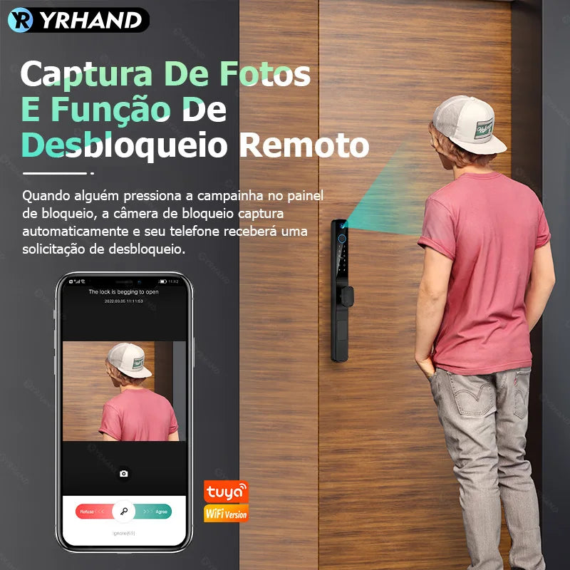 Fechadura Biométrica Digital SpaceHold 3D Fechadura Digital Artificio Lar