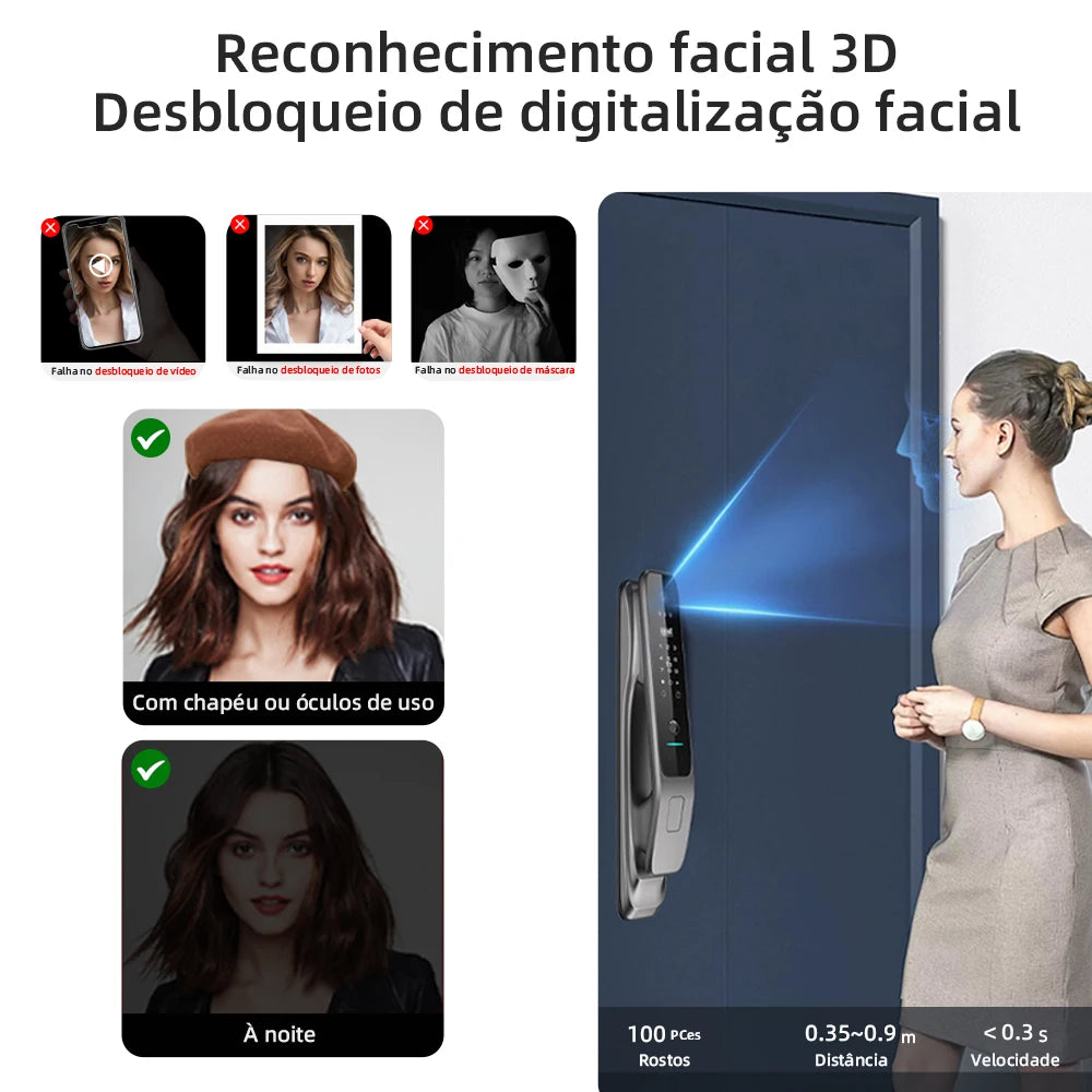 Fechadura Digital Face VisiLock 3D - Oferta Relâmpago Fechadura Digital Artificio Lar