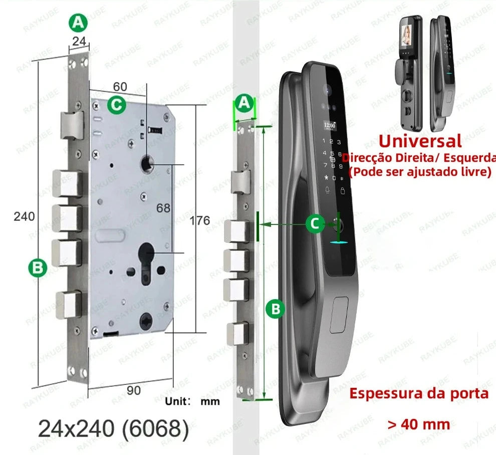 Fechadura Digital Face VisiLock 3D - Oferta Relâmpago Fechadura Digital Artificio Lar