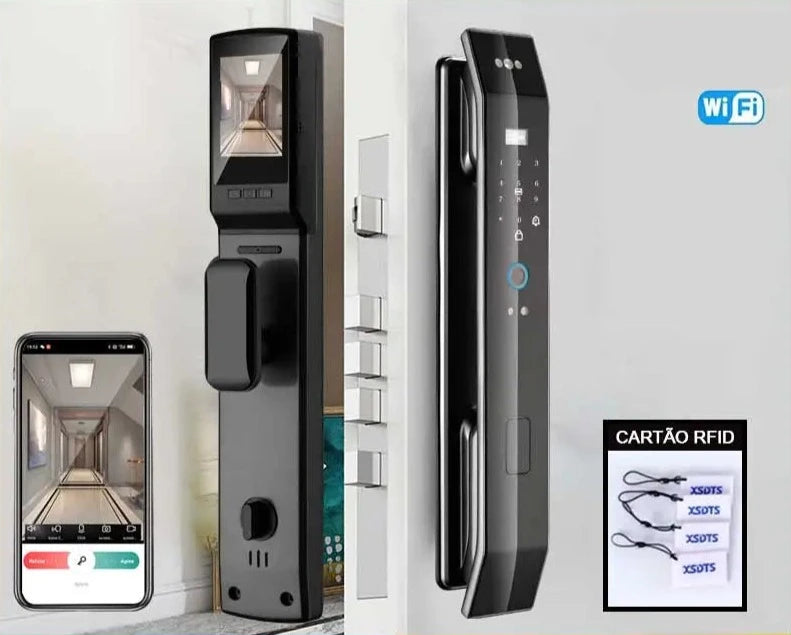 Fechadura Digital SecureFace 3D - Biometrica Fechadura Digital Artificio Lar