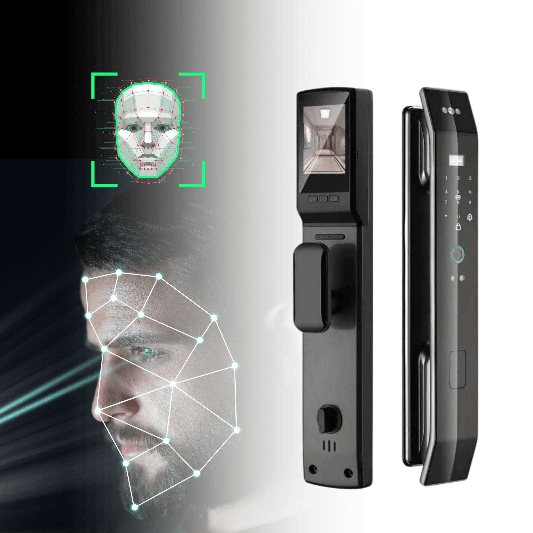 Fechadura Digital SecureFace 3D - Biometrica Fechadura Digital Artificio Lar A PRONTA ENTREGA
