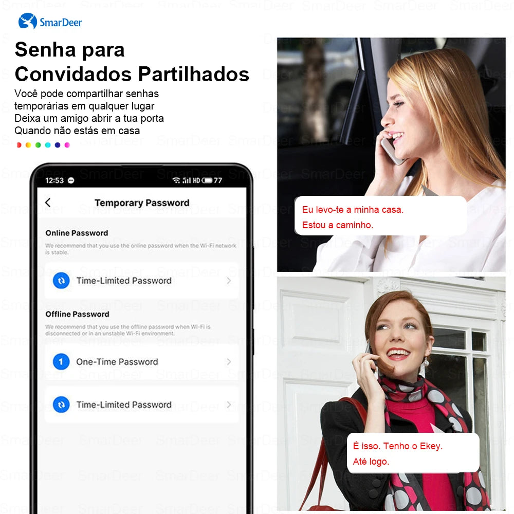 Fechadura Digital Smart 3D Wifi Security Smart Fechadura Digital Artificio Lar