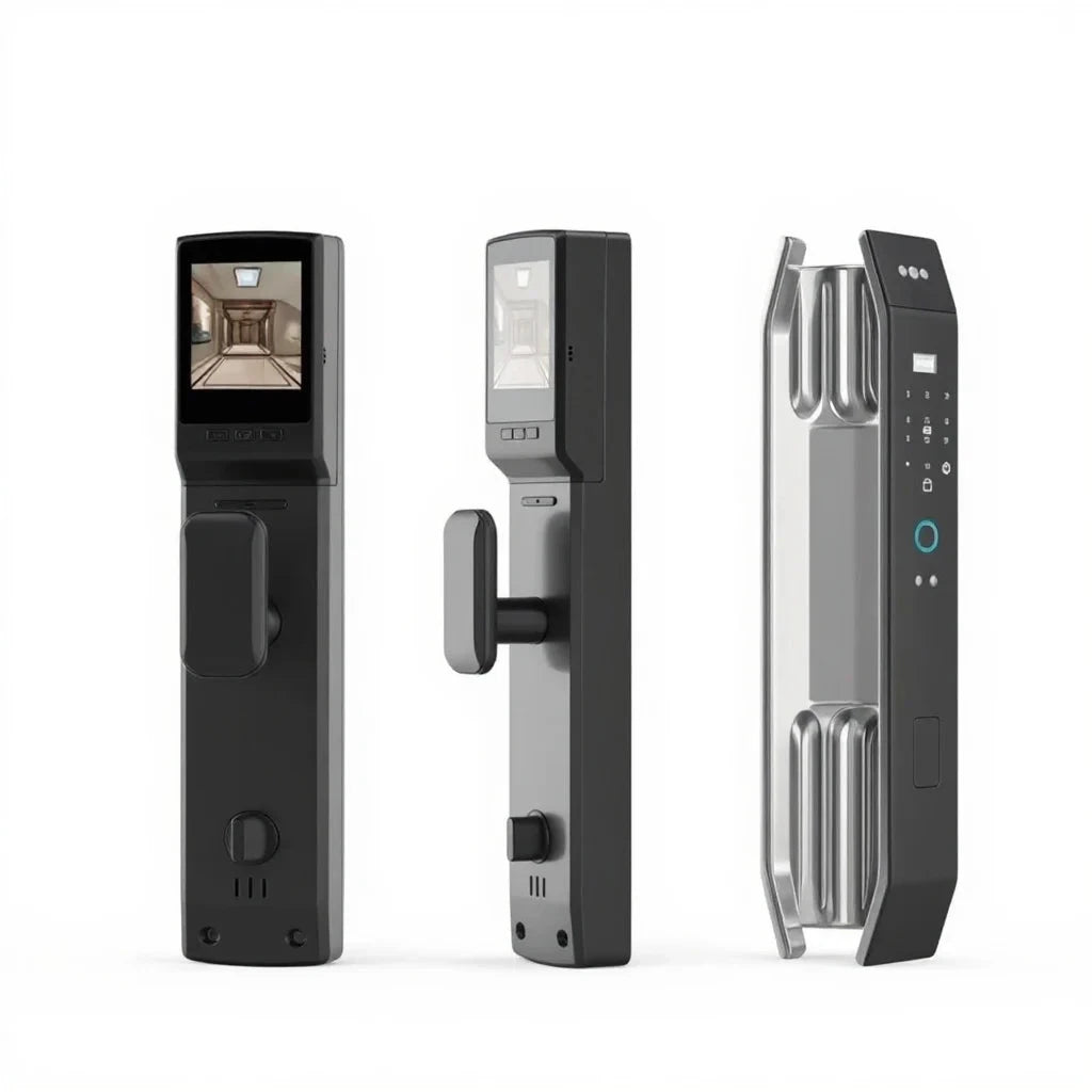 Fechadura Digital Troover 3D - Desbloqueio Biometrico Facial Tag e APP Fechadura Digital SecureFace 3D - Desbloqueio Biometrico Facial Tag e APP Artificio Lar