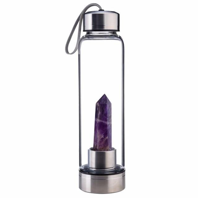 Garrafa com Cristal garrafa com cristal Artificio Lar AMETISTA