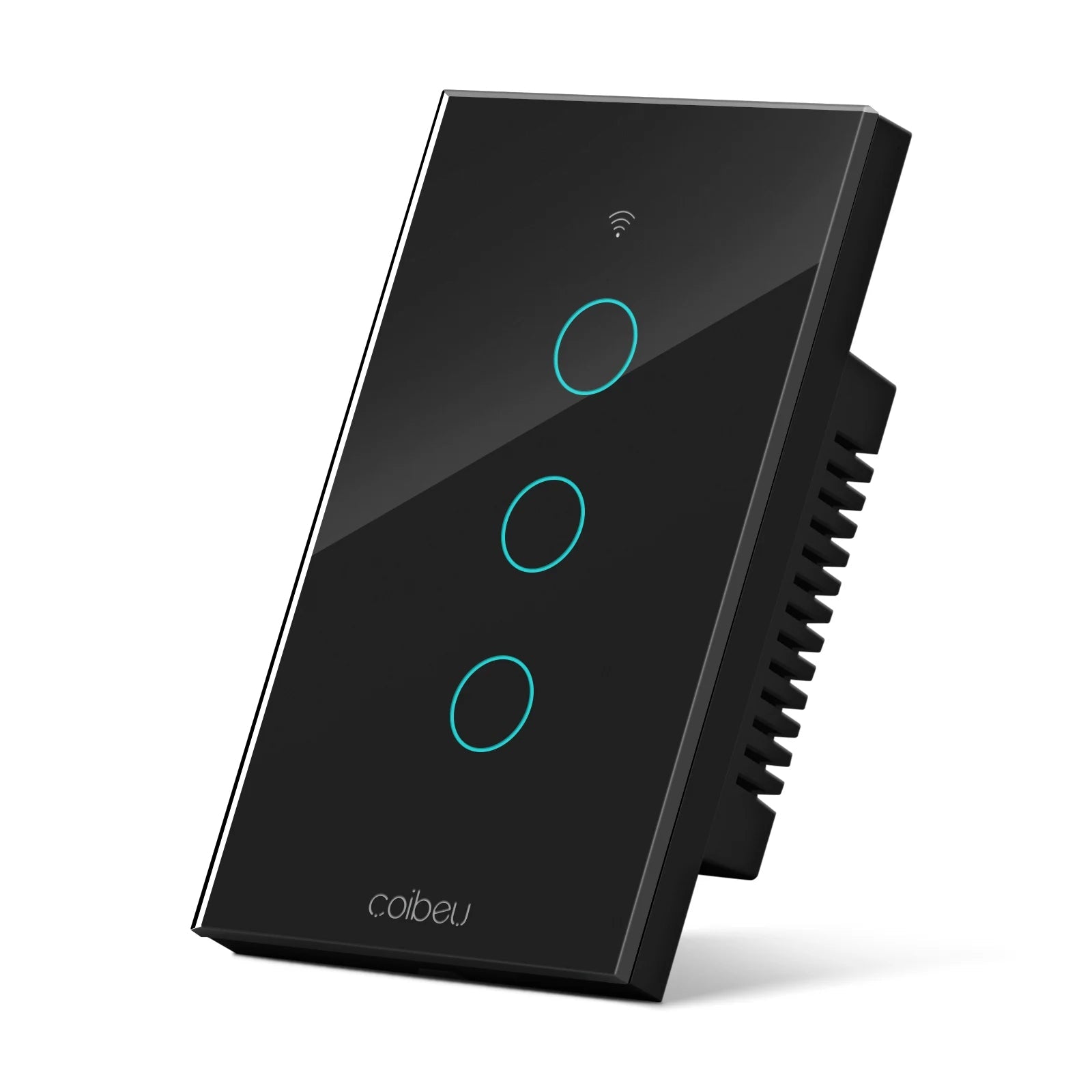 Interruptor Inteligente Alexa - ConectSwitch Casa e Jardim Artificio Lar 3 Botões-Preto A PRONTA ENTREGA