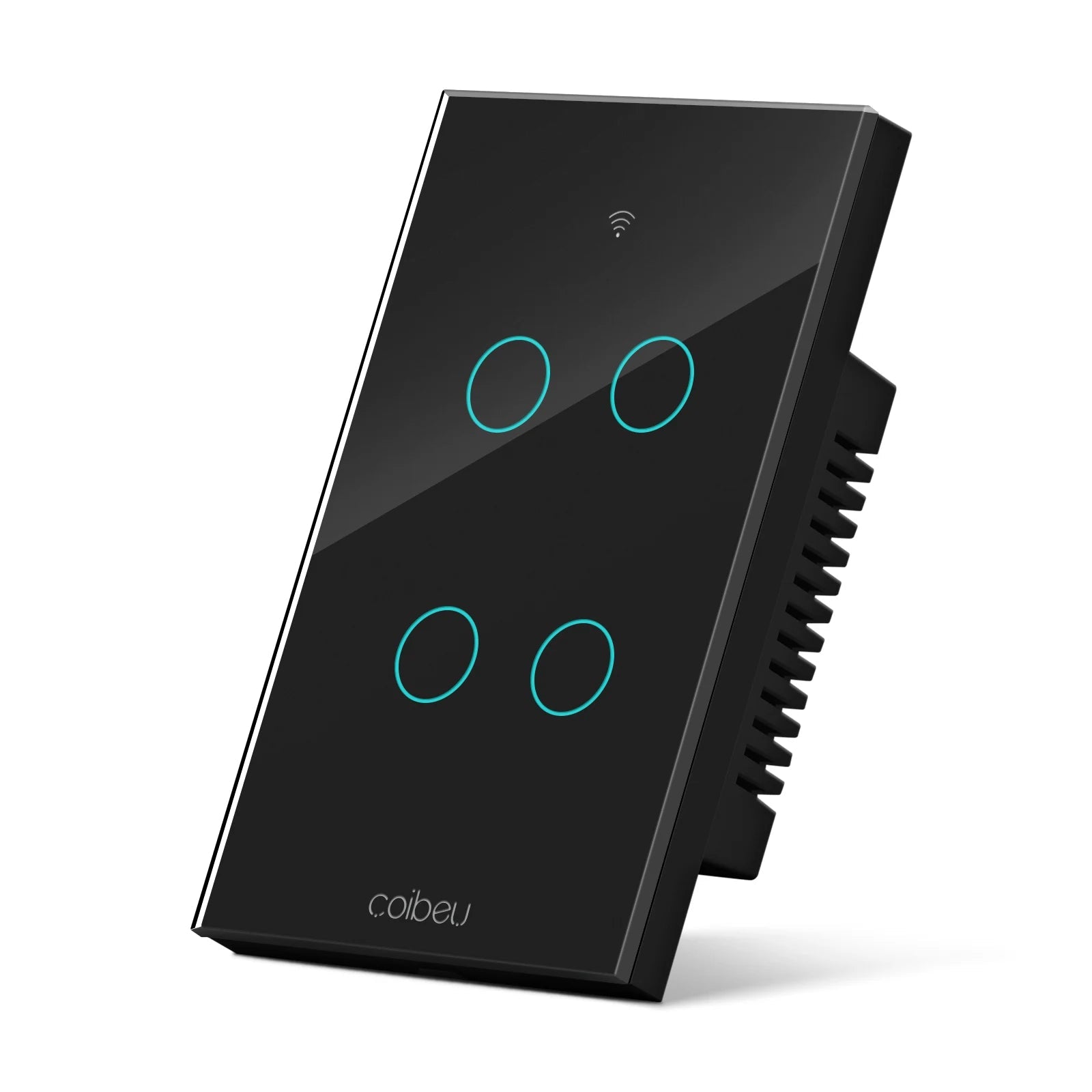 Interruptor Inteligente Alexa - ConectSwitch Casa e Jardim Artificio Lar 4 Botões-Preto A PRONTA ENTREGA