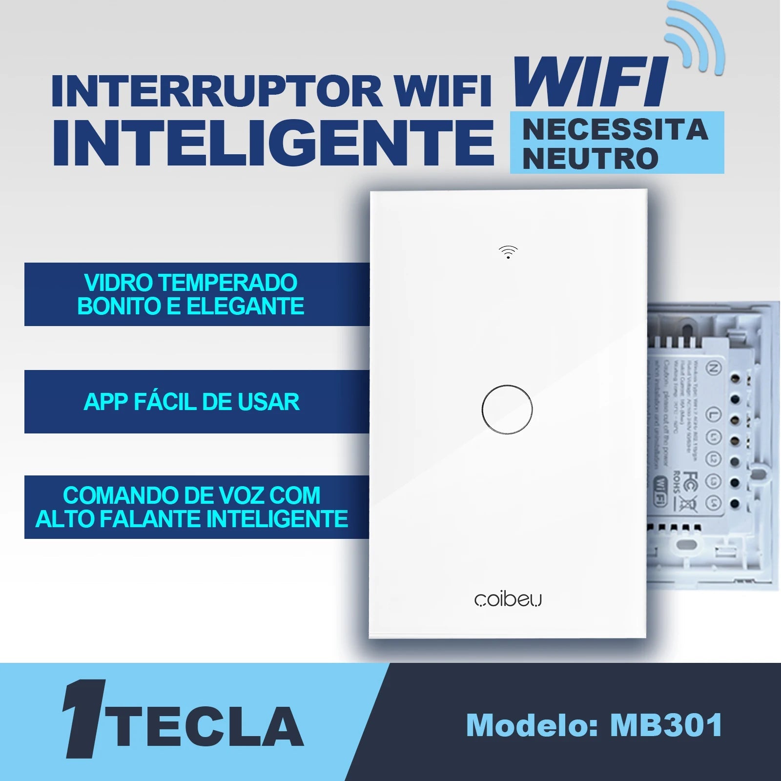 Interruptor Inteligente Alexa - ConectSwitch Casa e Jardim Artificio Lar