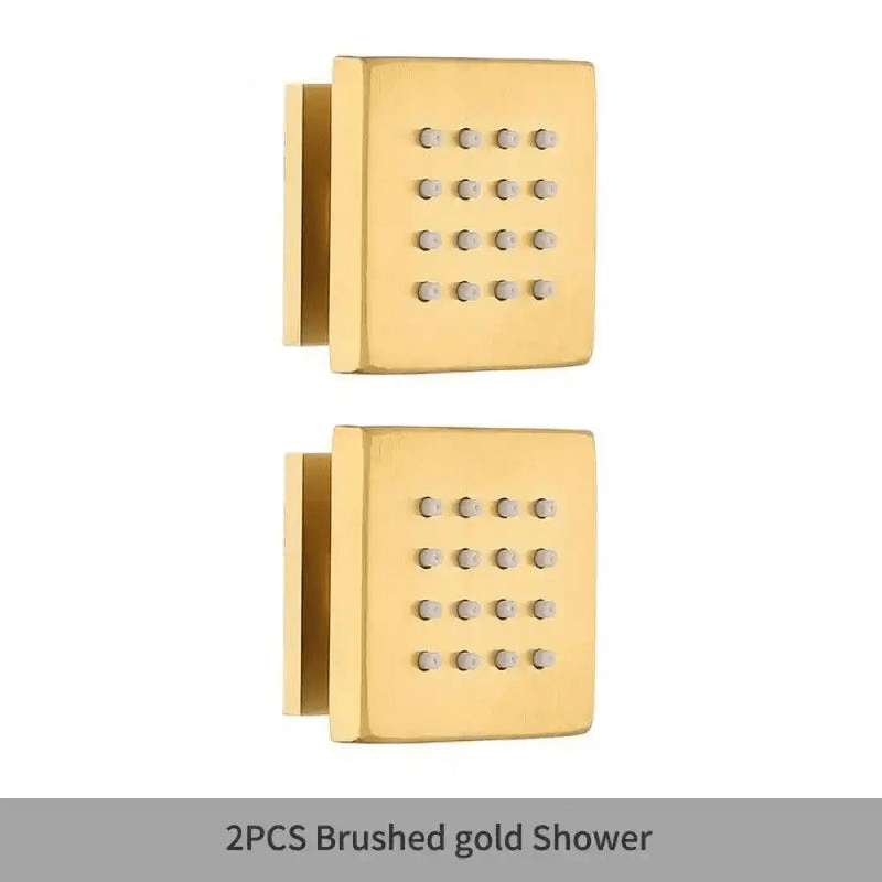 Jatos corporais de hidromassagem Spa Personalizado Darcol grupo 01 acessorios para banheiro Artificio Lar Ouro Escovado 2 pcs De 7 a 18 Dias