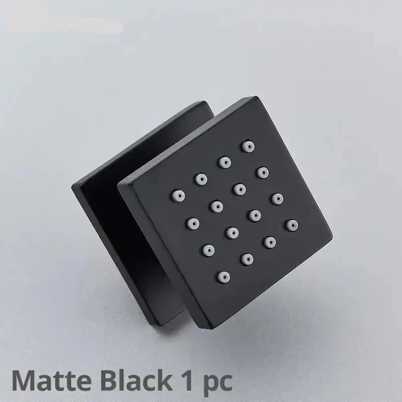 Jatos corporais de hidromassagem Spa Personalizado Darcol grupo 01 acessorios para banheiro Artificio Lar Preto Fosco 1 pc De 7 a 18 Dias