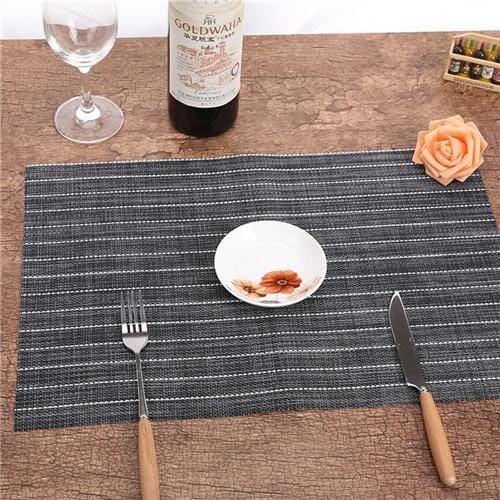 Jogo Americano 4 peças jogo americano Artificio Lar cinza 4pcs