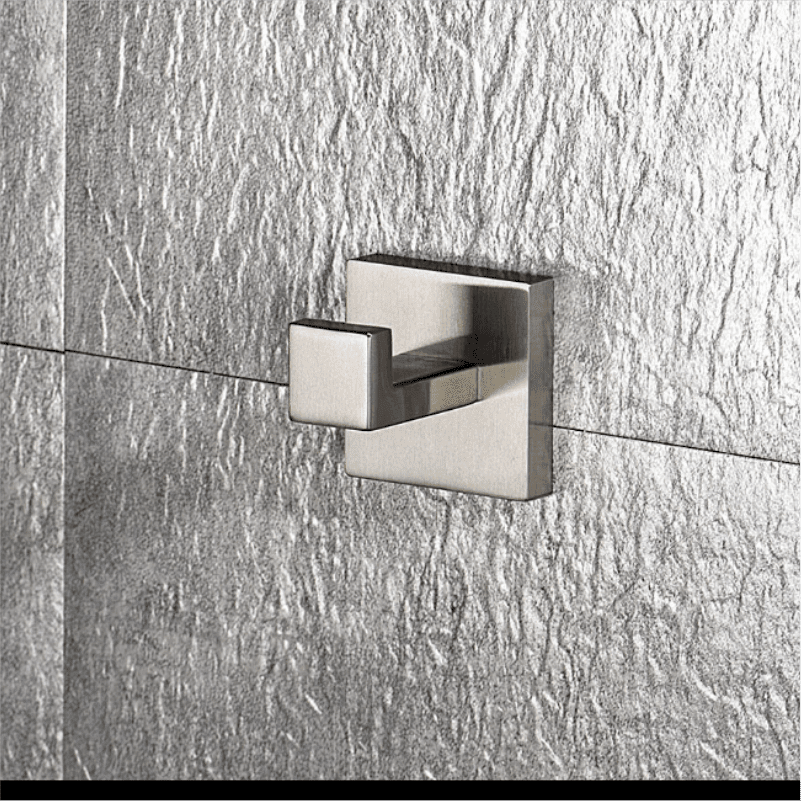 Kit Acessórios Aço Escovado Style Torneira Online Gancho/Cabide