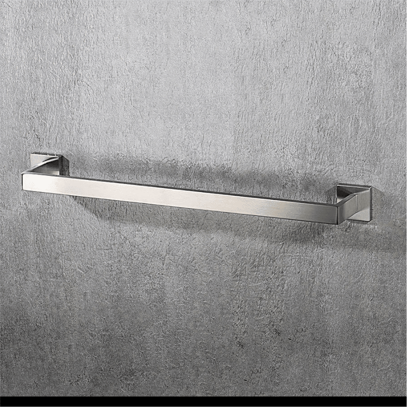 Kit Acessórios Aço Escovado Style Torneira Online Toalheiro Único Corpo