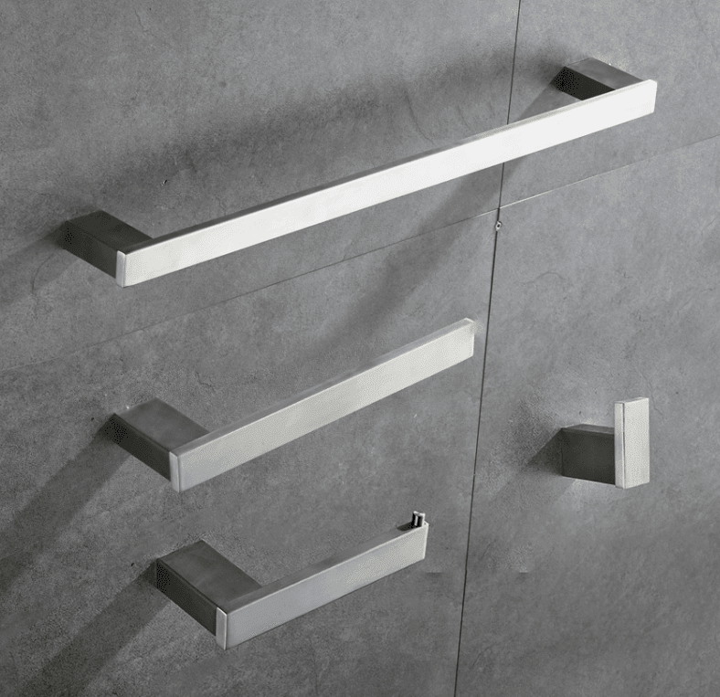 Kit Acessórios Banheiro Aço Escovado Acessórios Torneira Online Kit Completo