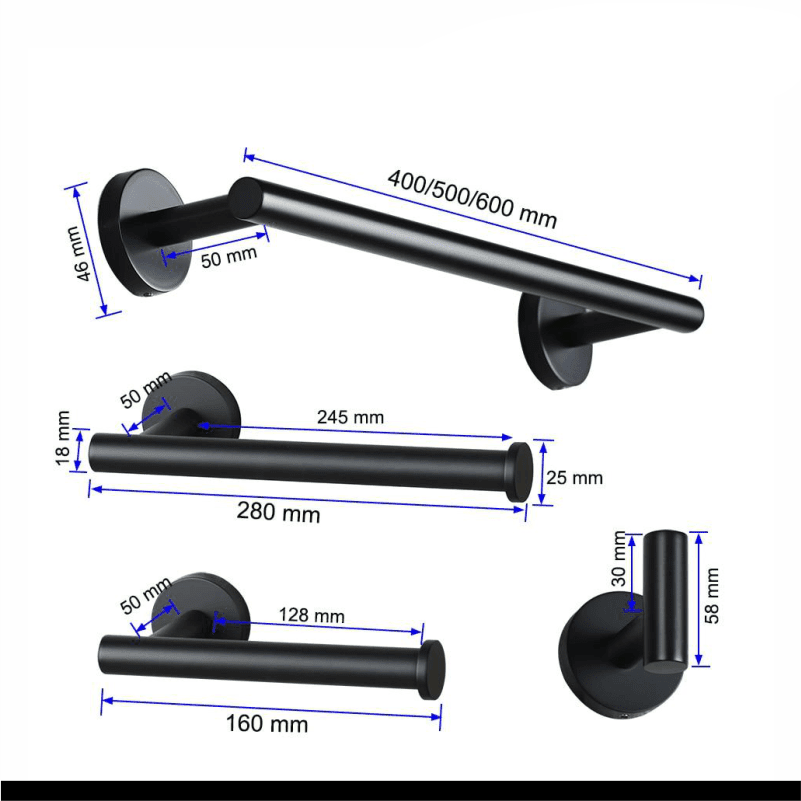 Kit Acessórios Black Fit Torneira Online