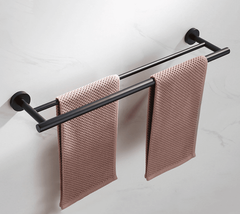 Kit Acessórios Black Fit Torneira Online Kit Completo Toalheiro Duplo