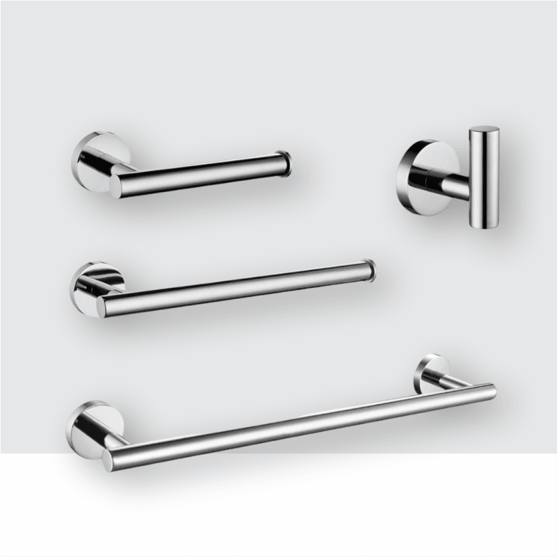 Kit Acessórios Cromado Fit Torneira Online Kit Completo Único