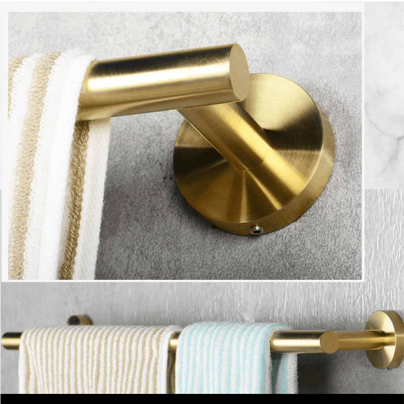 Kit Acessórios Gold Escovado Fit Torneira Online