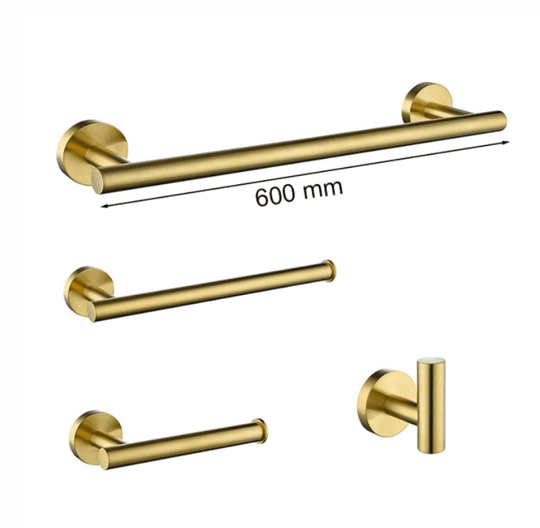 Kit Acessórios Gold Escovado Fit Torneira Online