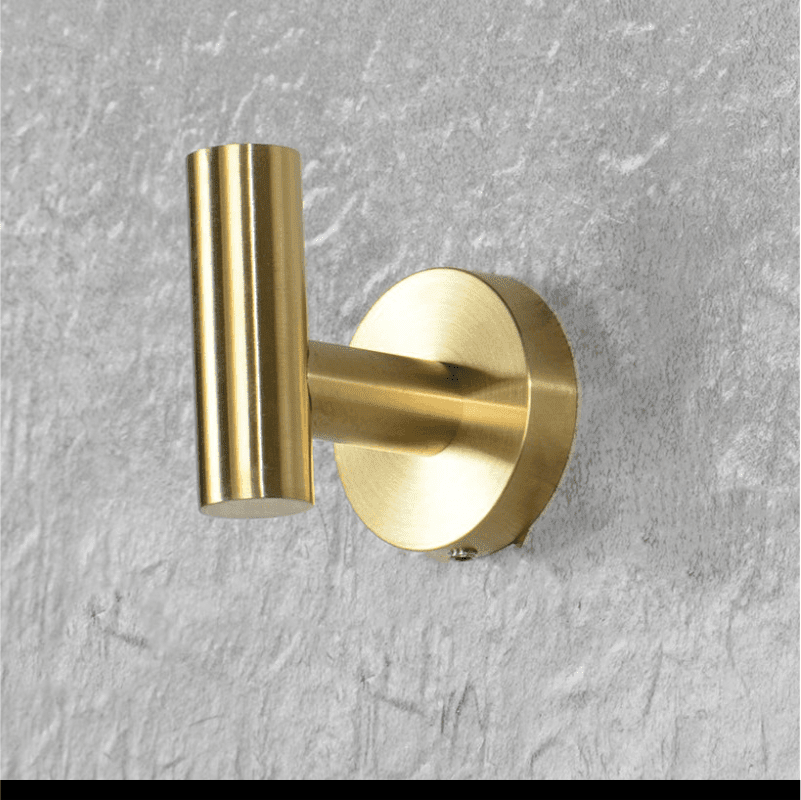 Kit Acessórios Gold Escovado Fit Torneira Online Gancho/Cabide