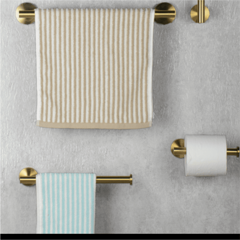 Kit Acessórios Gold Escovado Fit Torneira Online Kit Completo