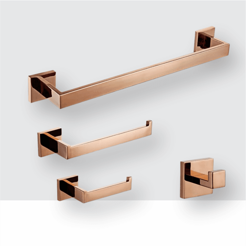 Kit Acessórios Rose Gold Torneira Online