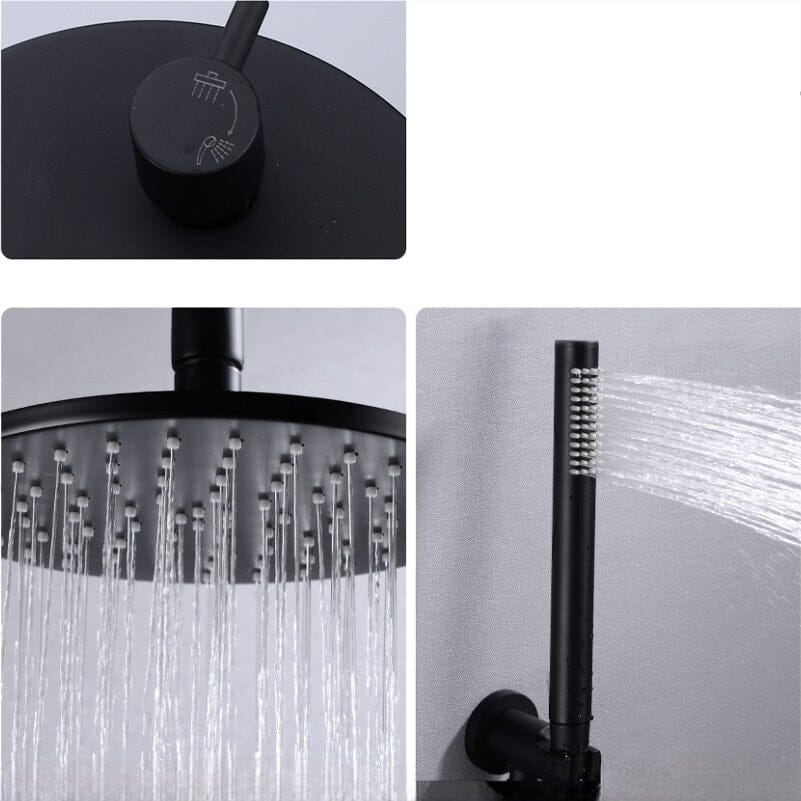 Kit Chuveiro Redondo Black Premium Torneira Online