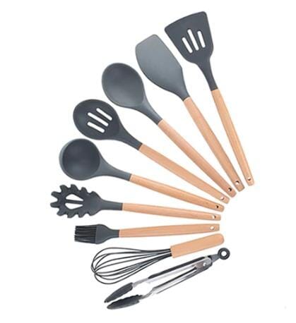Kit Colheres Best Chef kit best chef Artificio Lar GRAFITE-9pcs