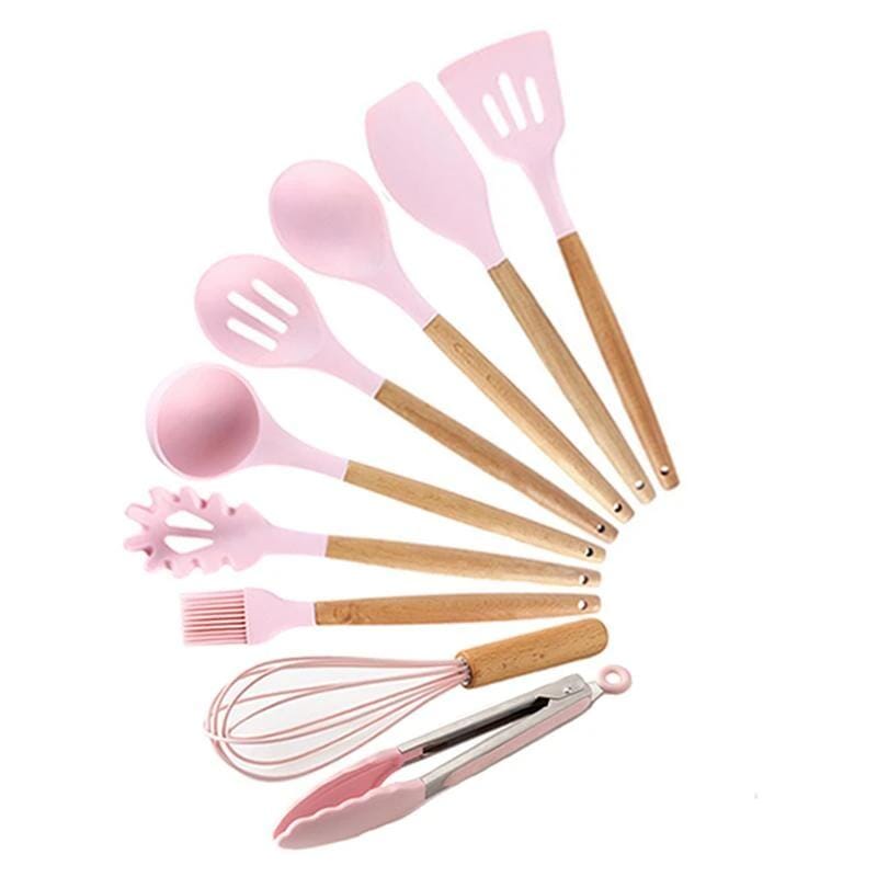 Kit Colheres Best Chef kit best chef Artificio Lar ROSA-9pcs