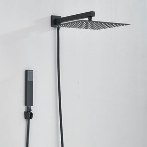 Kit Ducha Chuveiro De Banheiro 30cm Inox Quadrada Com Ducha Manual+1,5m Mangueira Preto/Cromado Kit Ducha Chuveiro De Banheiro 30cm Inox Quadrada Com Ducha Manual+1,5m Mangueira Preto/Cromado Artificio Lar