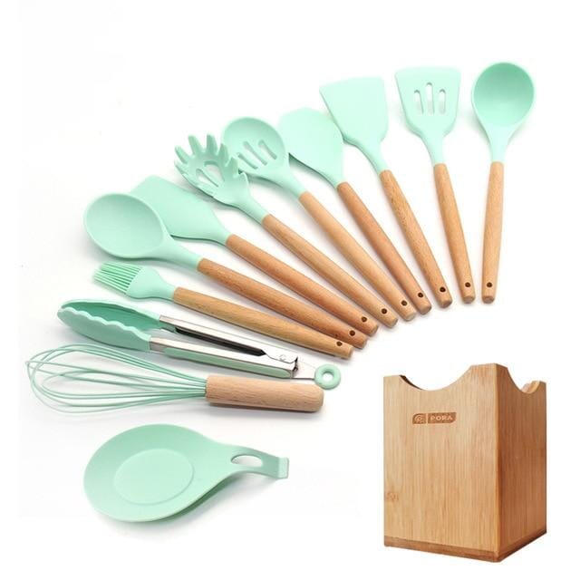 Kit Master Conchas e Colheres Espátulas Chef Coloridos kit master chef Artificio Lar