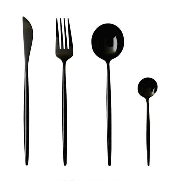Kit Talheres Luxury 4 peças kit talheres luxury Artificio Lar Preto